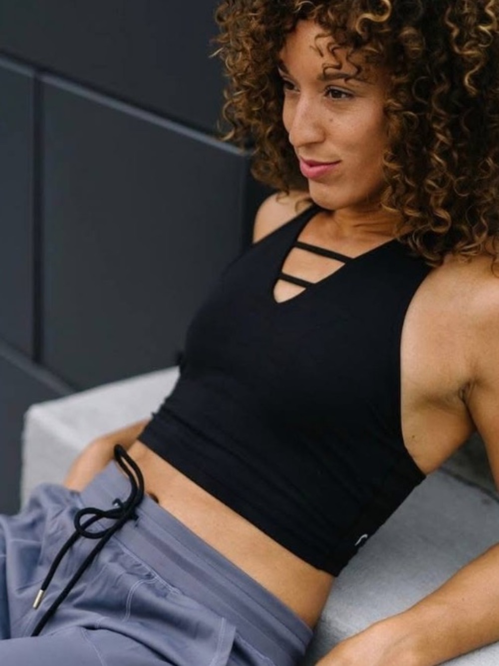 Zyia Active Grid Tank, Size L